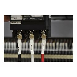 BROTHER Heat Shrink Tube Black on White, HSE211E