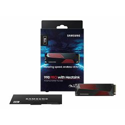 SAMSUNG SSD 990 PRO Heatsink 1TB M2 NVMe, MZ-V9P1T0CW