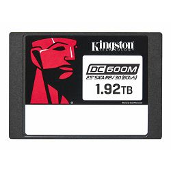 KINGSTON 1.92TB DC600M 2.5inch SATA3 SSD, SEDC600M/1920G