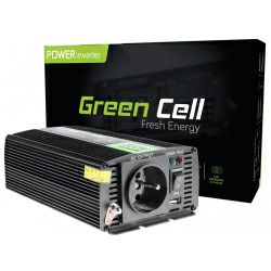 Green Cell strujni inverter 12V na 230V, 300W/600W Pure Sine Wawe (INV05DE)