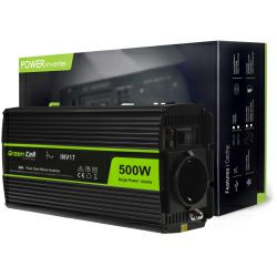 Green Cell strujni inverter 24V na 230V, 500W/1000W Pure Sine Wave (INV17)