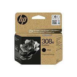 HP 308e EvoMore Black Original Ink Cart, 7FP22UE#CE1