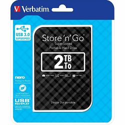 Externi hard disk Verbatim #53195 USB 3.0 2,5" gen2 2TB black