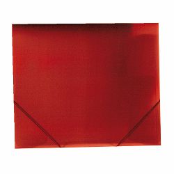 Fascikl A5 PP s klapnama i gumicom, Foldermate Color Office art.650, crvena