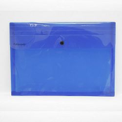 Kuverta Foldermate A4 plastična u boji s kopčom proširena Pop Gear art.405 plava