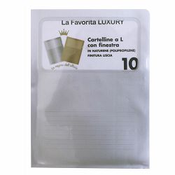 Fascikl PP L s prozorom Luxury srebrni 10/1 20/600020/42