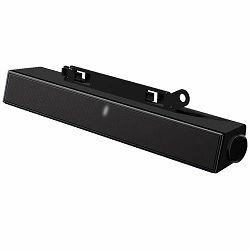Dell Stereo SoundBar AX510- Connection(power): Adapter, Connector Type: Audio line-in , Black, 1Y