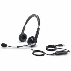 Dell Professional Stereo Headset UC300, microphone, USB connector, Black
