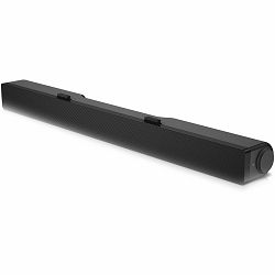 Dell Stereo USB SoundBar AC511M, Connection(power): USB, Audio line-in 3.5 mm, Black