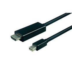 Kabel Roline value mini displayport kabel, mini DP m na HDMI 2.0 m, 2.0m