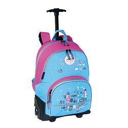 Torba školska Bodypack na kotačima City roza MML21301