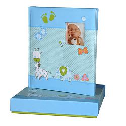 Album za slike Henzo, za 100 slika dimenzija 100 x 150 mm, na umetanje, Baby Moments, plavi