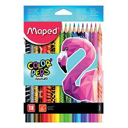 Bojice drvene Maped Color'Peps Animals trokutaste 18/1 MAP832218