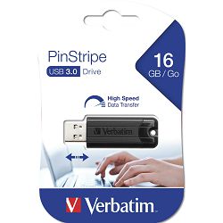 USB stick Verbatim 3.0 #49316 16GB pinstripe black