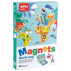 Društvena igra Apli magnets world map 16494
