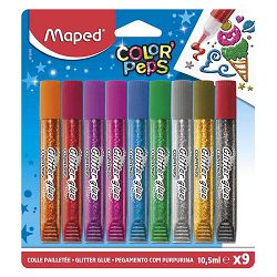 Ljepilo Glitter Maped 10,5 ml, 9 boja MAP813010