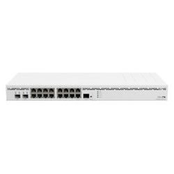 Mikrotik Cloud Core Router 2004-16G-2S+, Cortex-A57, 4GB DDR4, 128MB NAND, 16×GLAN, 2×SFP+, 1U rackmount, Dual PSU, RouterOS L6