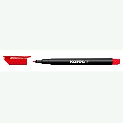 Flomaster Kores,  permanent  marker OHP, KOR22107, 1 mm, crveni