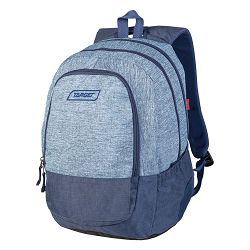 Ruksak 3 zip Blue Melange 26644