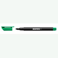 Flomaster Kores, permanent marker OHP, KOR22105, 1 mm, zeleni