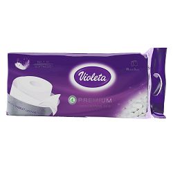 Papir toaletni Violeta premium natural 10/1, 3-slojni, 100% celuloza