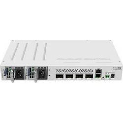 Mikrotik Cloud Router Switch 504-4XQ-IN, QCA9531 650 MHz CPU, 16×25G, 64MB RAM, 4×100G QSFP28 ports, 1×100Mbit manage port, RouterOS L5, desktop kućište, rackmount , dual hot-swap PSU