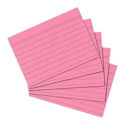 Kartica A5, diktando, set 1/100, 170 gramski papir, crvena, Herlitz