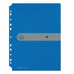 Kuverta s dugmetom, A4, uložna, polopropilen, plava, Easy orga to go, Herlitz