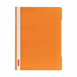 Fascikl s euro mehanizmom PP A4, Crystal, Herlitz, narančasti
