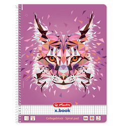 Blok kolegij A4 80 listova karo Wild Animals Ris, Herlitz