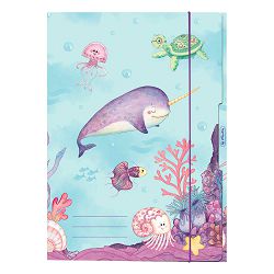 Fascikl prešpan klapna s gumicom, A4, Sirena, Herlitz