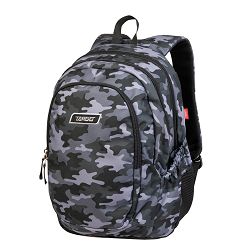 Ruksak 3 zip Combat grey