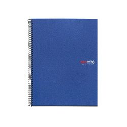 Kolegij blok Miquelrius A5 70g 150L spiralni crte Polypropylene plavi MR2835