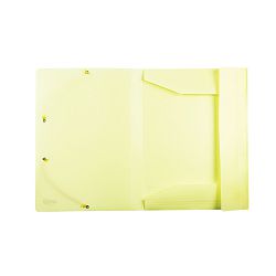 Fascikl A4 PP s gumicom, 75821, Spree žuti pastel 
