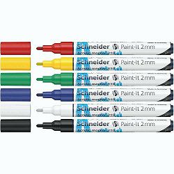 Flomaster Schneider, akrilni marker, Paint-It 310, 2 mm, intenzivne boje 6/1