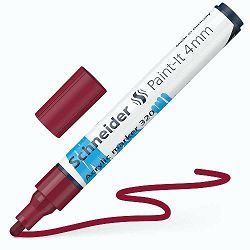 Flomaster Schneider, akrilni marker, Paint-It 340, 4 mm, bordo