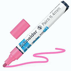 Flomaster Schneider, akrilni marker, Paint-It 340, 4 mm, rozi