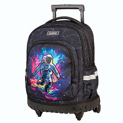 Ruksak na kotačima GALACTIC GLOW 28636 + baterijsko automatsko šiljilo TARGET gratis