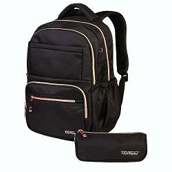 Ruksak i pernica set 2/1 TARGET GLAMMER DEEP BLACK 28711 + pernica gratis