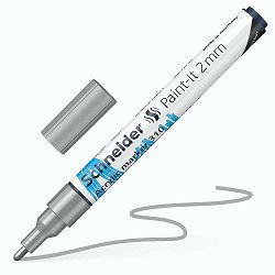 Flomaster Schneider, akrilni marker, Paint-It 310, 2 mm, srebrni