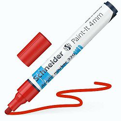 Flomaster Schneider, akrilni marker, Paint-It 340, 4 mm, crveni
