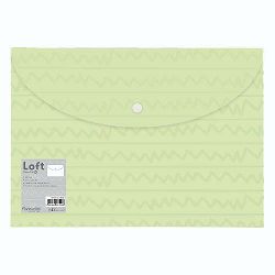 Kuverta s dugmetom PP A4, Foldermate Loft 31697 zelena