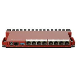 Mikrotik RouterBOARD L009UiGS-RM, 800MHz CPU, 512MB RAM, 8×G-LAN, 1×2.5G SFP, USB, desktop/1U rackmount kučište, PSU, K-79 rackmount kit, RouterOS L5