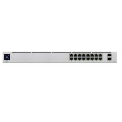 Ubiquiti UniFi Managed 16-port Gigabit Switch (8-port PoE+), 2× SFP, Rackmount (USW-16-PoE-Gen2)