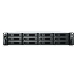 Synology RS2423RP+ RackStation 12-bay NAS server, AMD Ryzen V1780B, 8GB DDR4, Hot-Swap HDD, 2×1GbE/1×10GbE, Link Aggregation, Wake on LAN/WAN, Redundant Power Supply