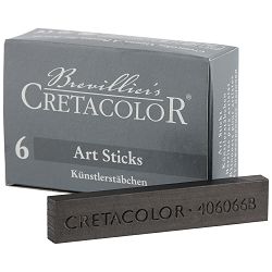 Umjetnički grafitni štapići Cretacolor 6B 7x14 mm, dužina 72 mm, 6 kom u kartonskoj kutiji 406 06