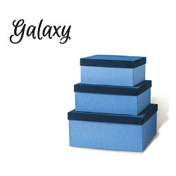 Kutija ukrasna N.B. Grafo Galaxy tamno plava kocka l 0372-02