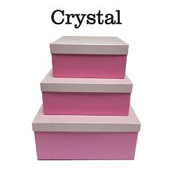Kutija ukrasna N.B. Grafo Crystal svijetlo roza kocka l 0541-02