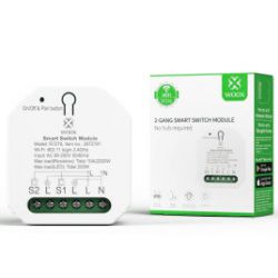 WOOX WiFi Smart prekidač 100-240VAC 10A 2300W, WooxHome app, glasovna kontrola - Alexa & Google Assistant (R7279)