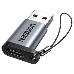 UGREEN adapter USB 3.1 C (Ž) na USB-A 3.0 (M), sivi